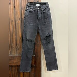 Agolde Lana Midrise vintage size 24 made in USA 💯 organic cotton